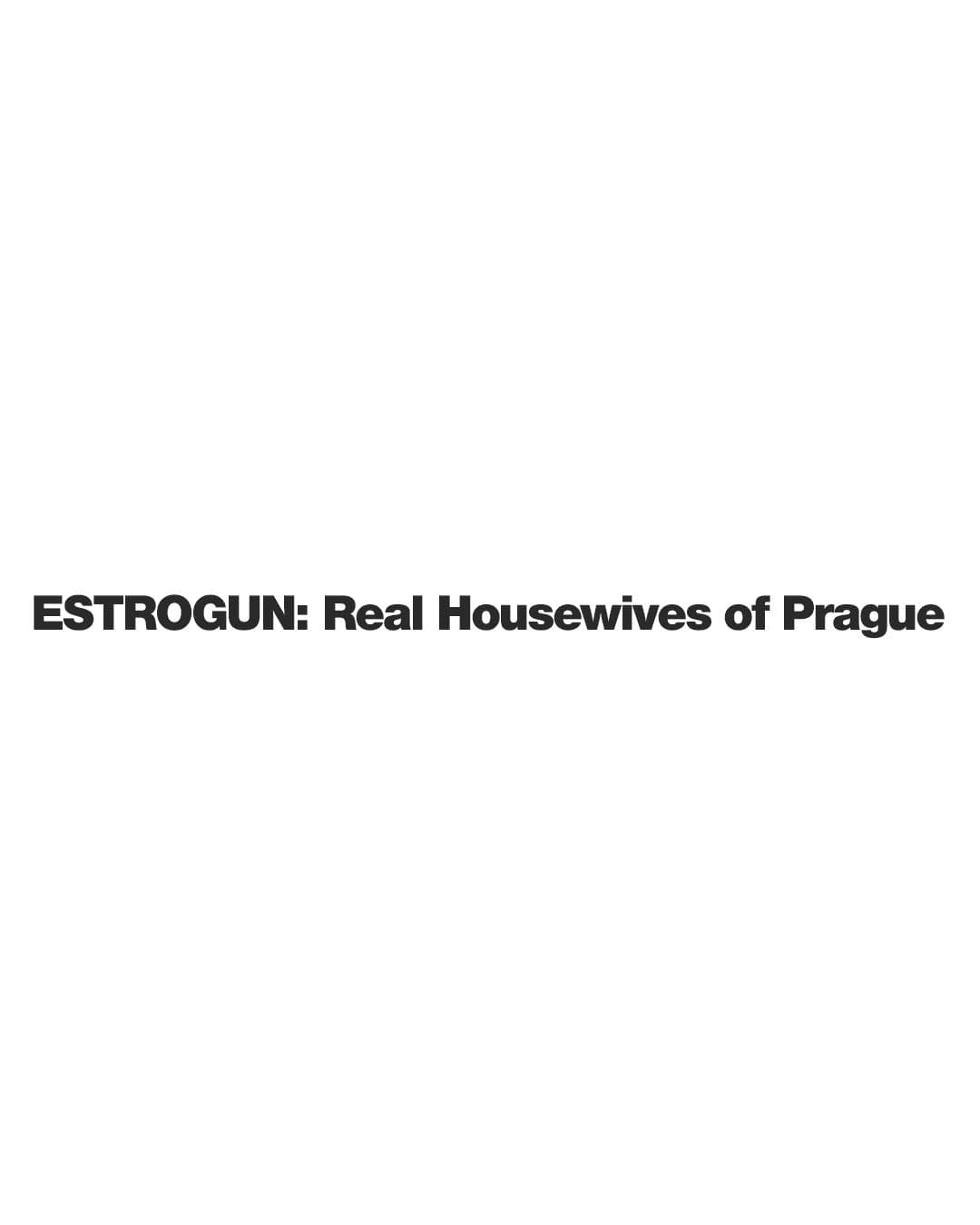 Black Real Housewives of Prague event title centred on white